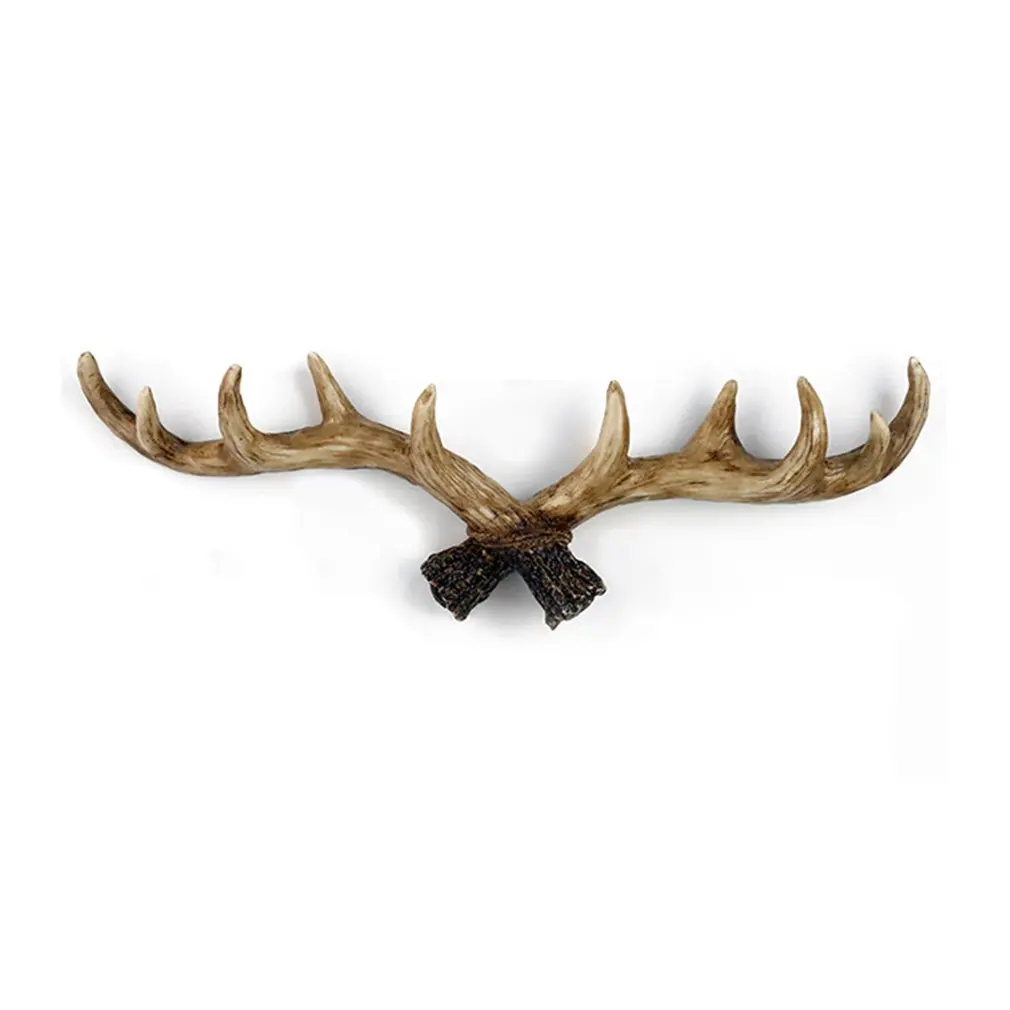 

American Retro Antler Decorative Wall Hanging Coat Rack Closed Door Wall Clothes Hanger Decoration Wall Cast Iron Hook