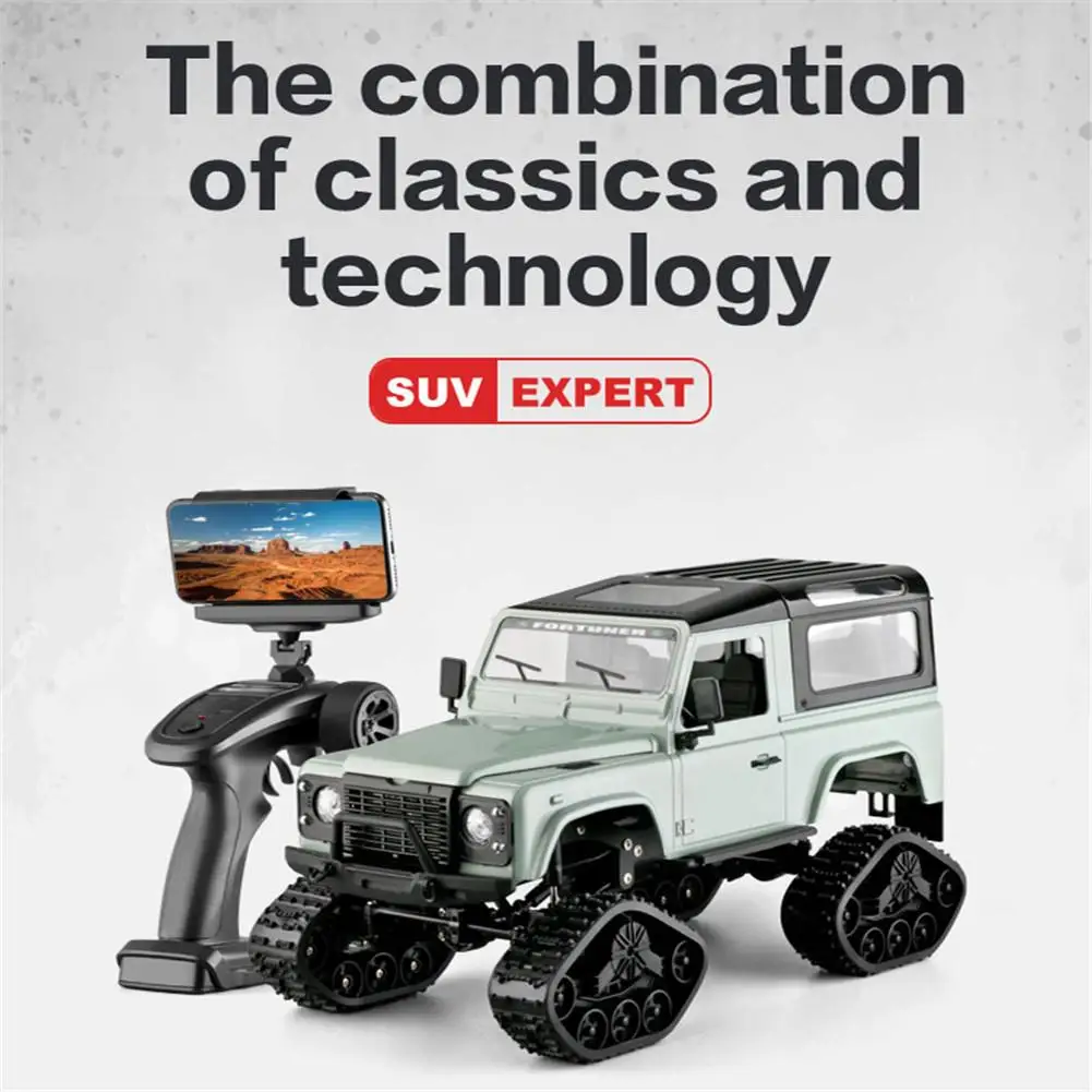 1/16 RC Гусеничный Landrover военный грузовик WiFi HD 720P камера автомобильный привод внедорожный