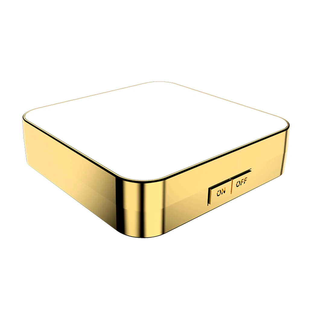 White USB карманное компактное косметическое увеличительное косметическое зеркало со светодиодной подсветкой 10X увеличение для женщин и девушек инструменты для макияжа - Цвет: White