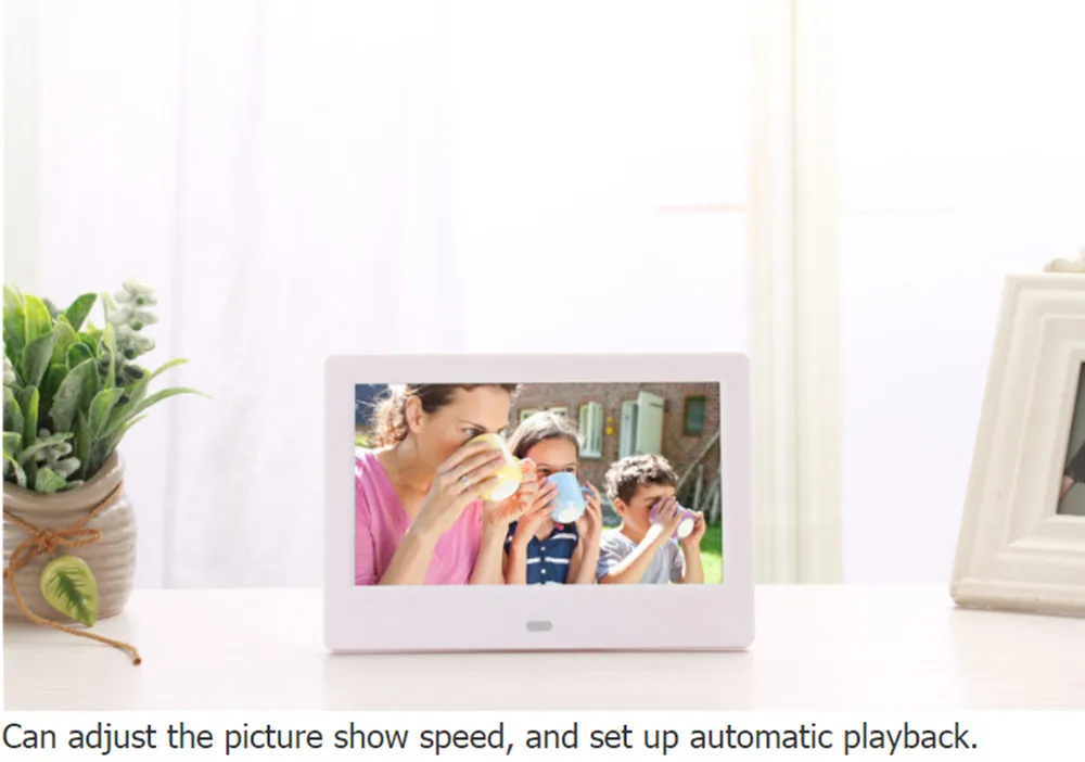 7 дюймов Lcd Tft цифровая фоторамка видео Mp3 Mp4 Play