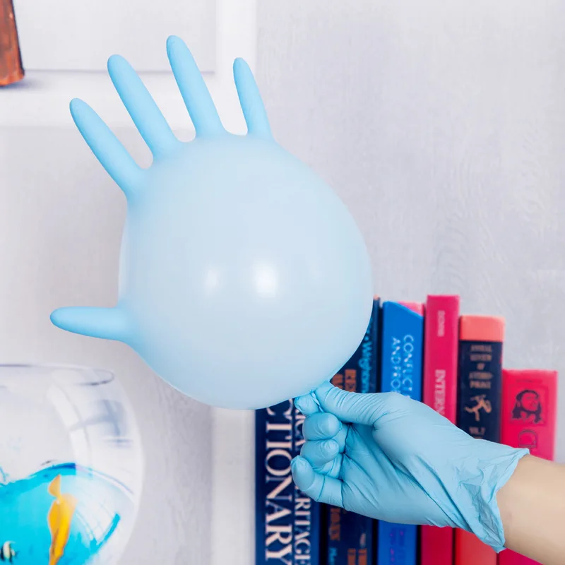 

Nitrile 100 Pcs Glove High Quality Disposable Stretch Gloves Cleaning Tools Laboratory Protective Jobs Medical Lengthen Thicken