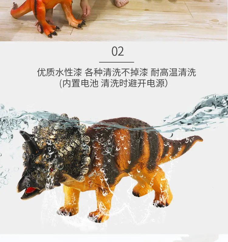 Большого размера, мягкий Silcone динозавр модель Юрского периода игрушка T-Rex динозавр Игрушечная модель животного набор