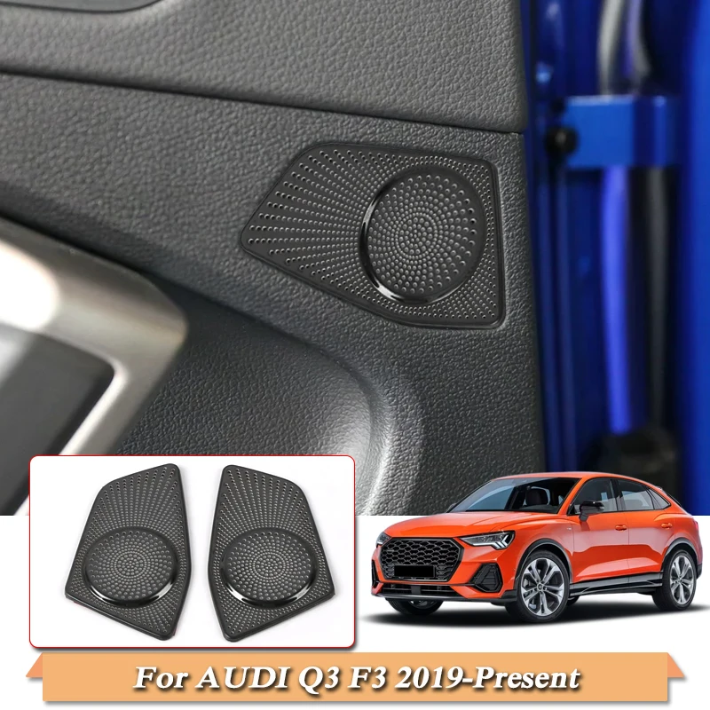Автомобильный Стайлинг для Audi Q3 F3-подарок звуковая колонка рамка Автомобильная дверь/багажник/задняя дверь рог крышка блесток аксессуары стикер