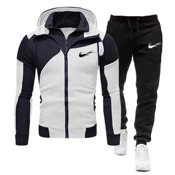 

2020 New Running Sets Men Sports Suits Sportswear Set Polyester Fitness Training Gym Cycling Tracksuit men Pocket Jogging Suit