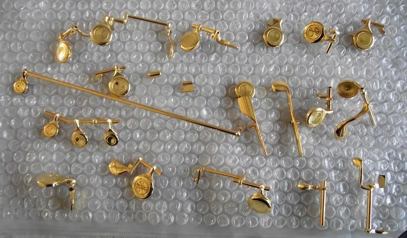 New Flute repair parts Gold-plated keys