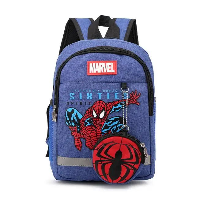 Mochila escolar de Spiderman para niños y niñas, morral de dibujos animados para libros, guardería