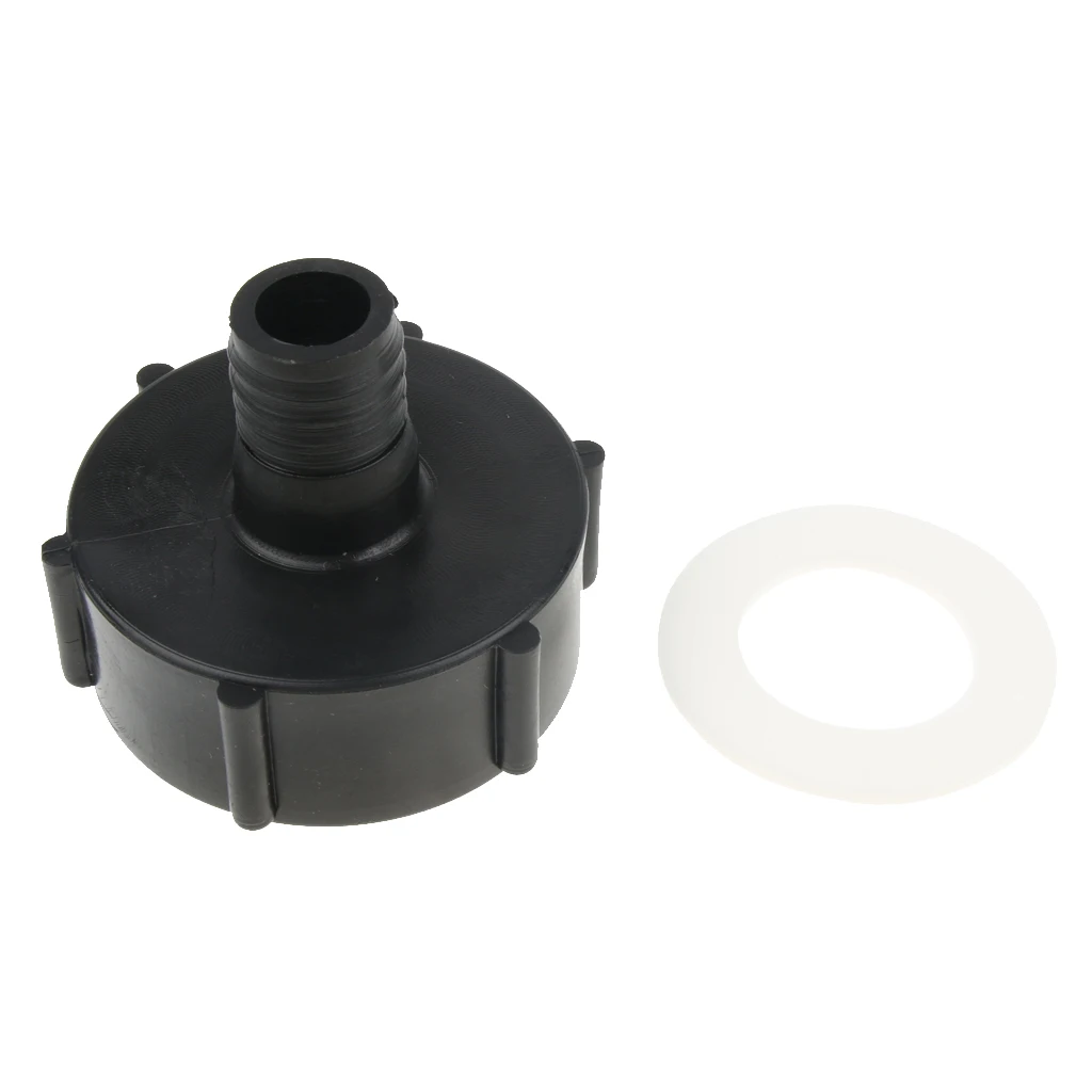 IBC Tote Tank Adapter Coarse Thread Water Tank Connector Fitting Black