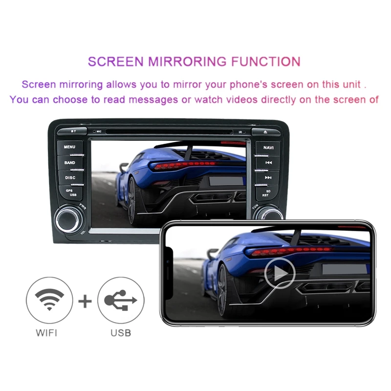 Android 9,0 2Din автомобильный DVD gps 4G+ 32G мультимедийный плеер Bluetooth стерео радио для Audi A3 8P 2003-2012 S3 2006-2012 RS3 Sportback