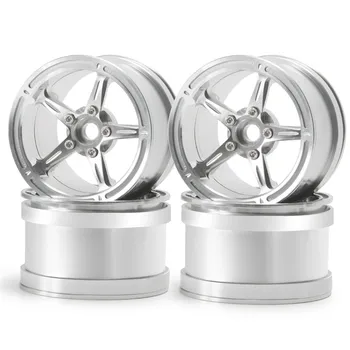 

2.2 Inch Metal Beadlock Wheel Rims Silver for Rc Car TRX4 SCX10 II Wraith 90048 RR10 RC Rock Crawler,Silver