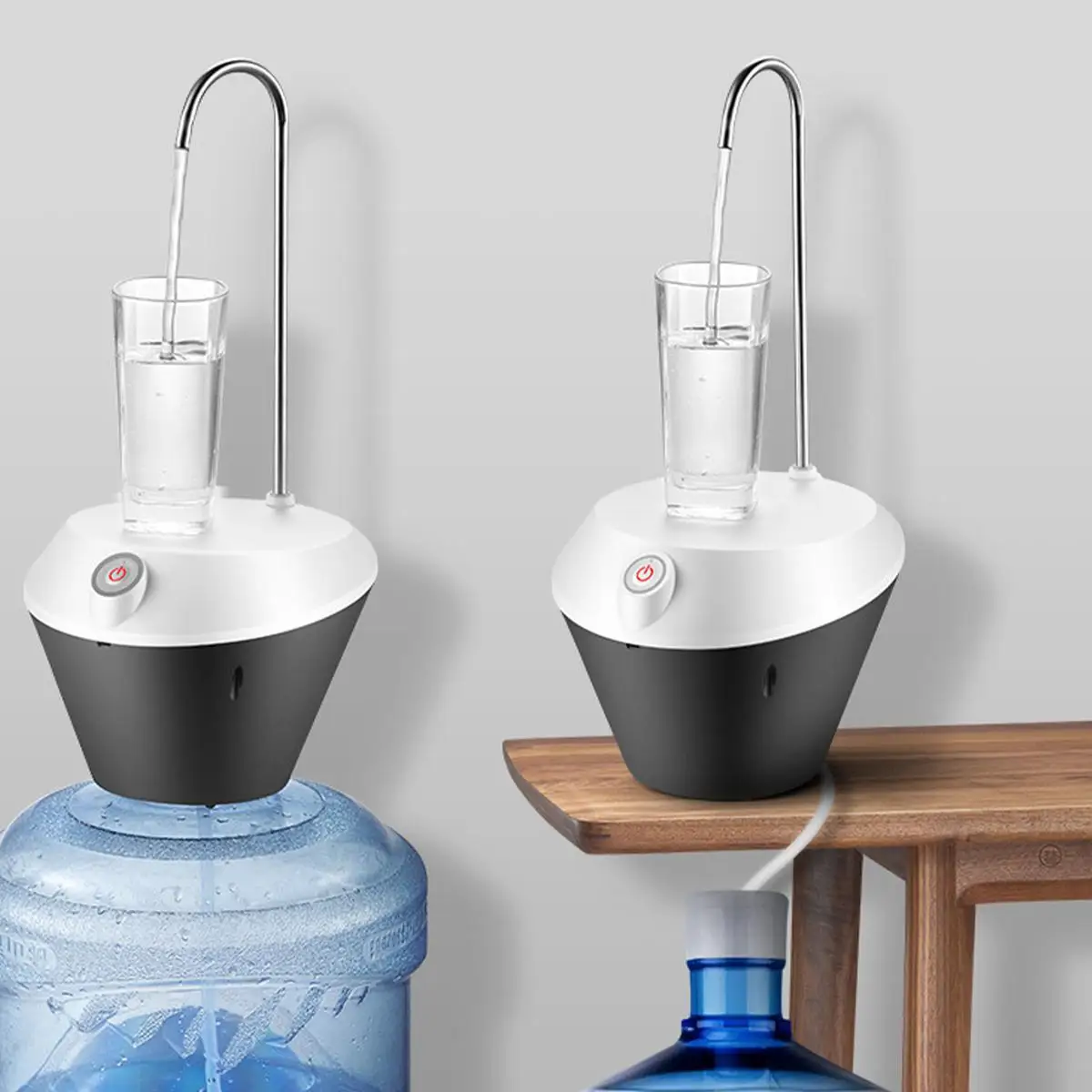 Becornce диспенсер для воды USB зарядка автоматический насос бутылки портативный