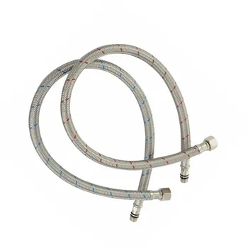 

304 Stainless Steel Hose Equipment Durable Practical Easy to install 2pcs