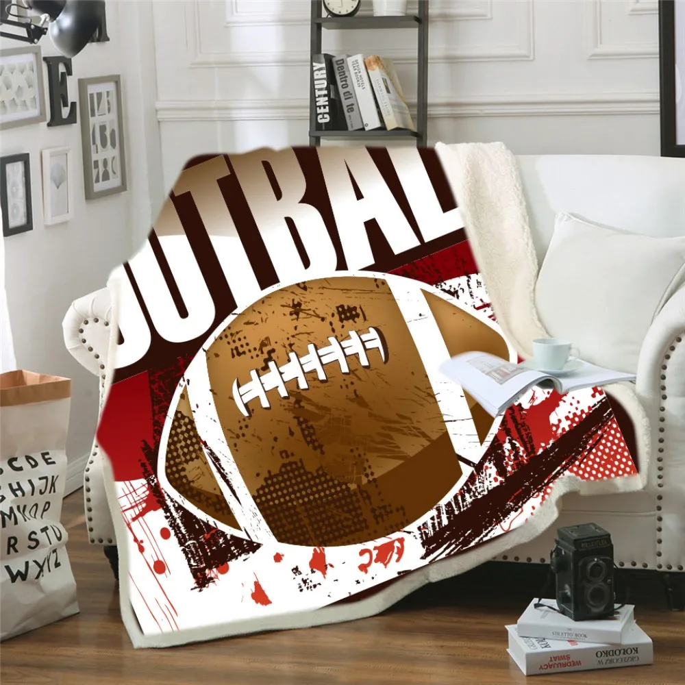 Новое одеяло с капюшоном Baketball теплое Коралловое одеяло на спортивную тему уютное переносное одеяло для мальчиков шерстяное одеяло для дома