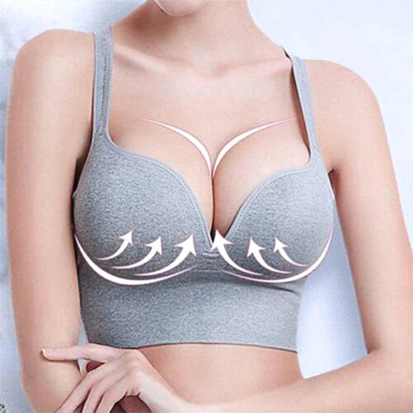 New Ladies Womens Solid Color No Rims Soft Cup Bra Women Fashion Casual Daily Ladies Underwear Seamless Sports Tops