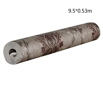 

9.5x0.53m Luxury Damask Home Decor European Living Room Waterproof Bedroom Rolls Wall Sticker Victorian PVC Hotel Embossed