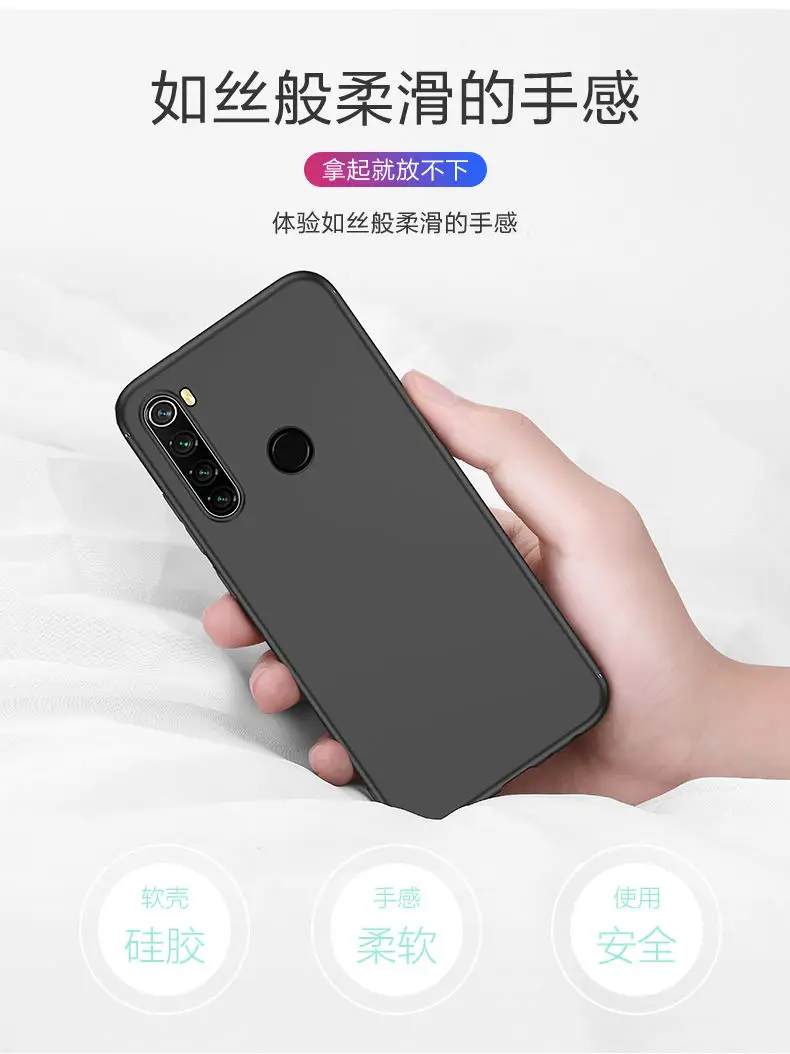 Чехол для xiaomi redmi note 8 T, мягкий силиконовый чехол, тонкий чехол из ТПУ, защитный чехол на заднюю панель для xiaomi redmi note 8 t, оболочка