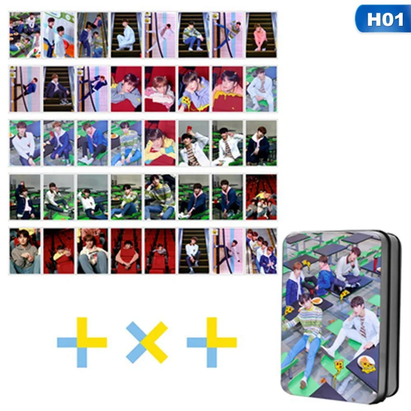 H01 40 шт./компл. TXT The Dream Chapter STAR Album Photo Card, самостоятельно сделанная завтра X TOGETHER LOMO Card Photocard - Цвет: H01