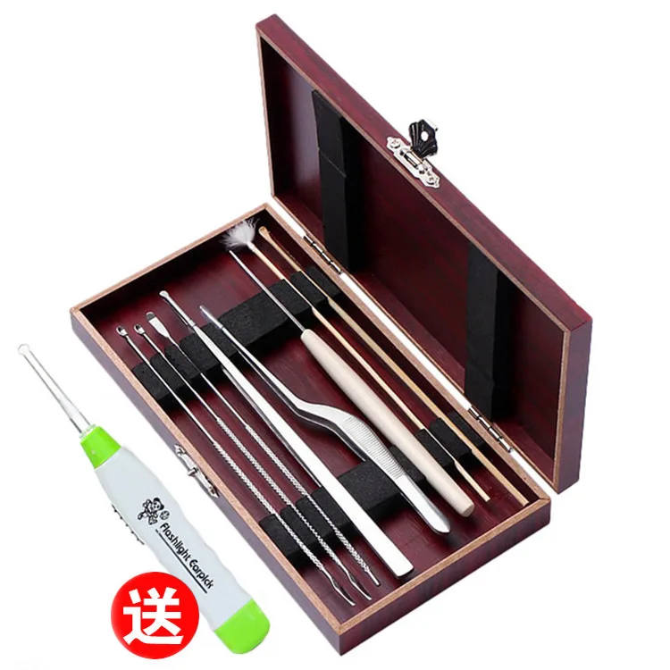 

Ear Pick Tool Kit in Addition to Wax Children Earpick Tweezers Goose Feather Rod Ear Cleaning Cleaning Luminous Ear Pick