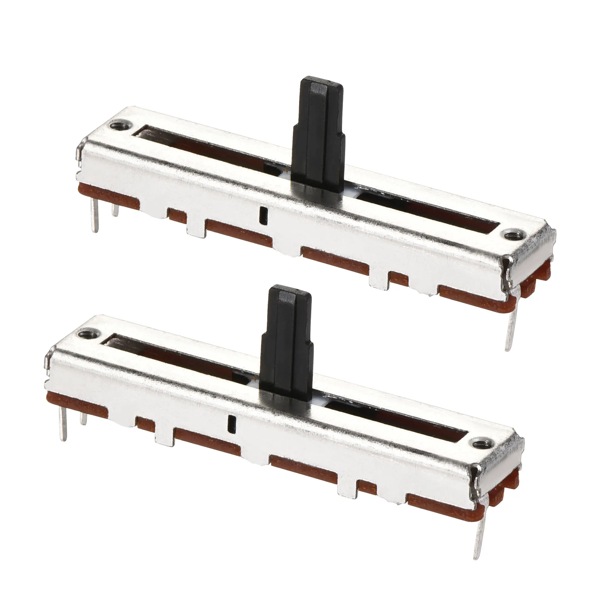 

Uxcell 2Pcs Fader Variable Resistors Mixer 45mm Straight Slide Potentiometer B10K Ohm Single Channel