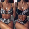 2021 Sexy Women High Waist Bikini Swimsuit Swimwear Female Bandeau Thong Brazilian Biquini Bikini Set Bathing Suit Bather 1