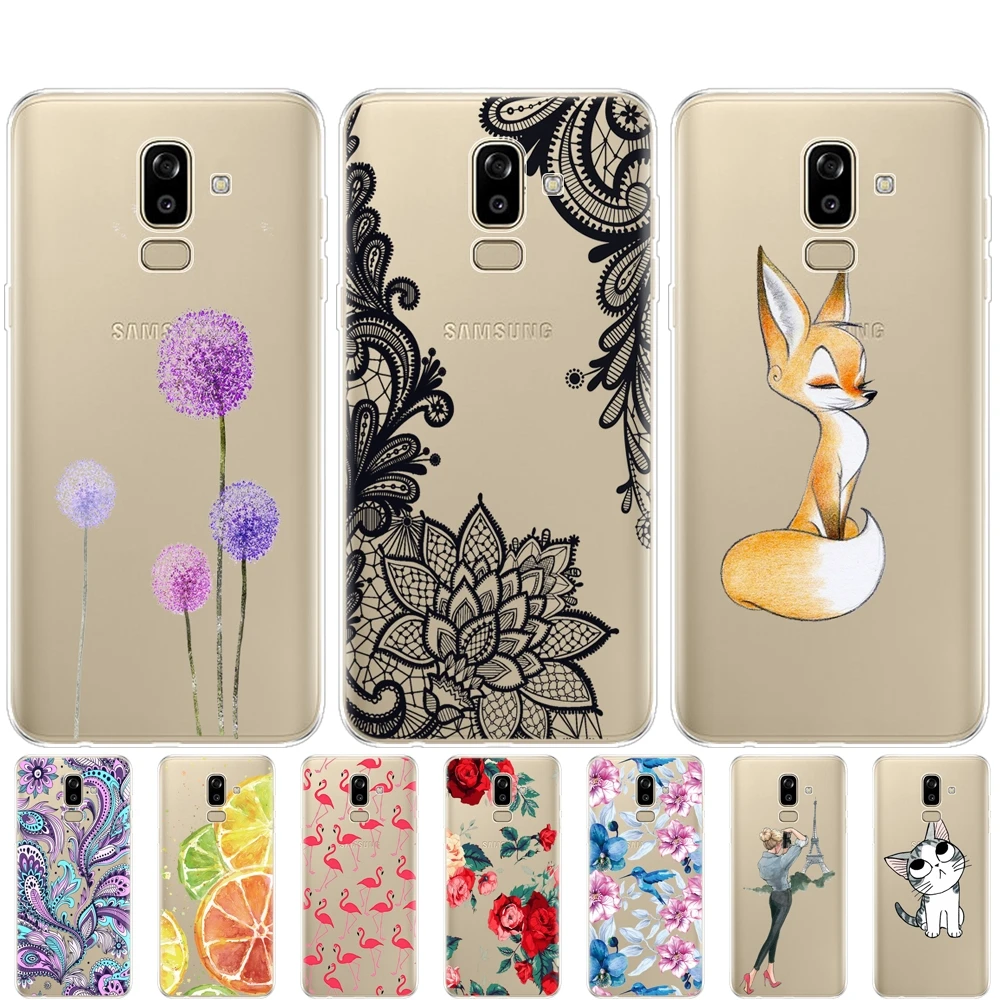 Чехол для Samsung Galaxy J8 2018 силиконовый чехол-накладка J810 защитный чехол | Мобильные