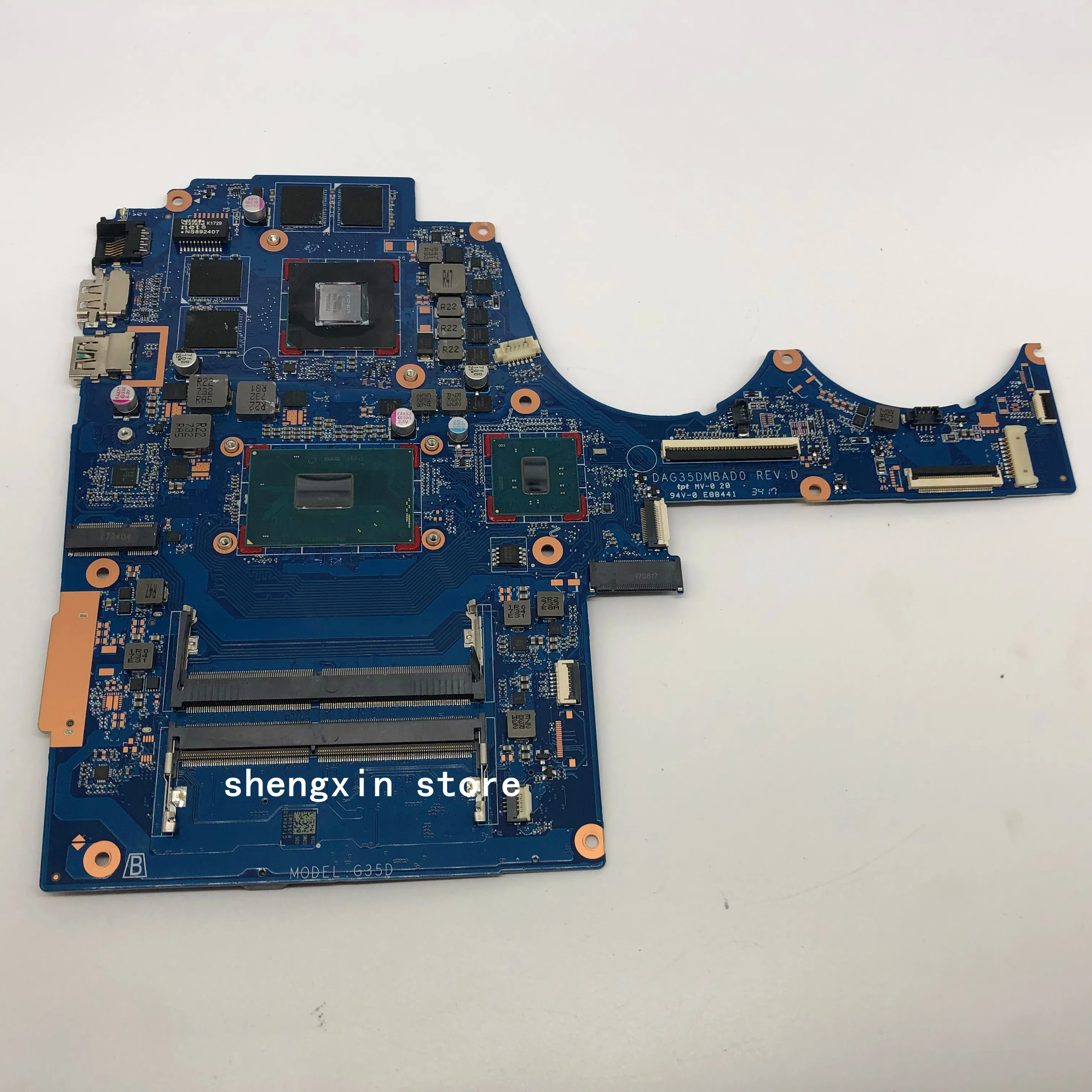 DAG35DMBAD0 15-BC материнская плата для hp 15-BC 15-AX Материнская плата ноутбука i5-7300 GTX1050-2G тест