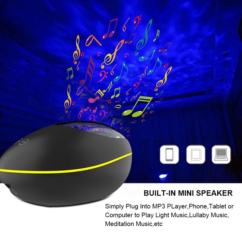 

Scene layout bluetooth ocean lamp projection lamp remote control night light festival atmosphere light nigjt light plug in
