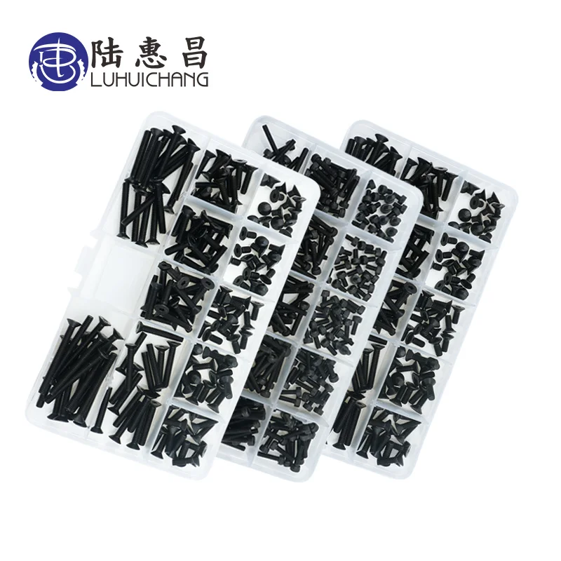 

luhuichang M3 M4 M5 M6 Hexagon Socket Head Cap Screws Bicycle Hex Bolts Nut Screw Set Assortment Kit