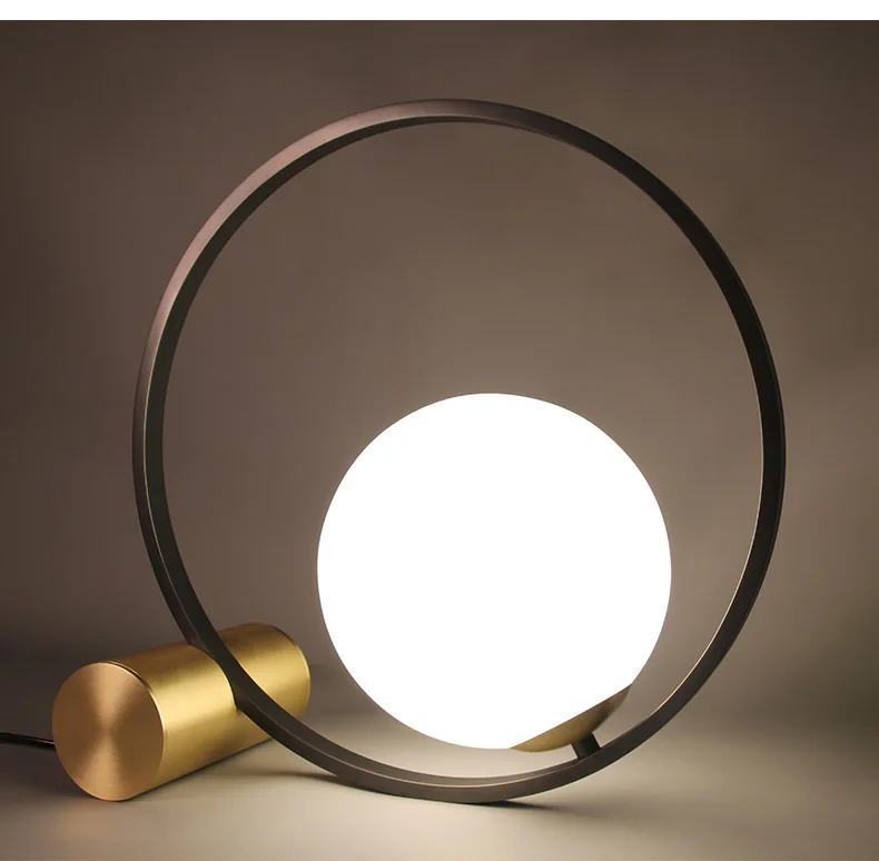 Creative modern minimalist bedroom study office bedside table light living room Nordic post-modern minimalist LED E14 table lamp