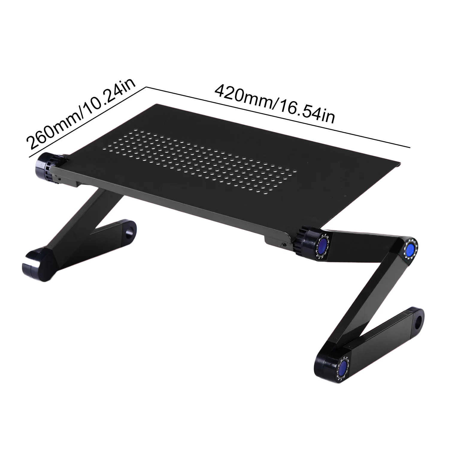 Black no pad Besegad 360 градусов Регулируемая Складная подставка для ноутбука из алюминиевого сплава с охлаждающим вентилятором коврик для мыши для Macbook Air Pro - Цвет: Black no pad