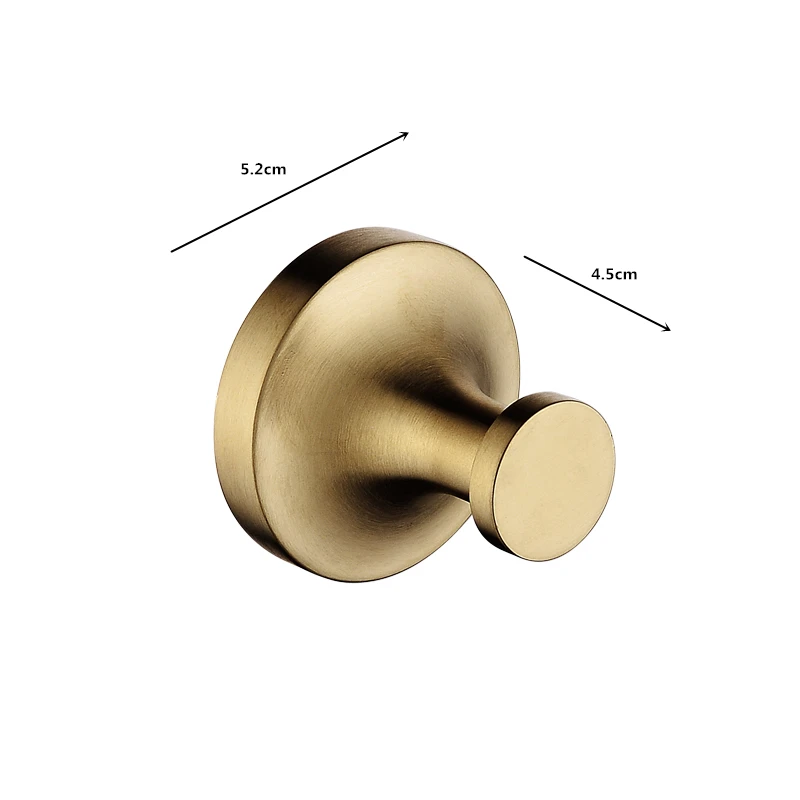 4 шт. набор оборудования для ванной комнаты Золотое матовое кольцо для полотенец настенное крепление держатель туалетной бумаги из нержавеющей стали крючок для халата