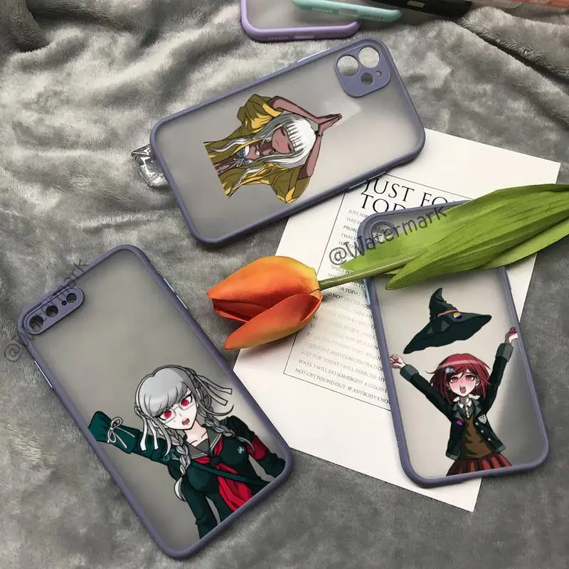Чехол Danganronpa V3 Killing Harmony для телефона IPhone 12 11 Pro Max Xs Xr X 7 8 Plus серовато-фиолетовый