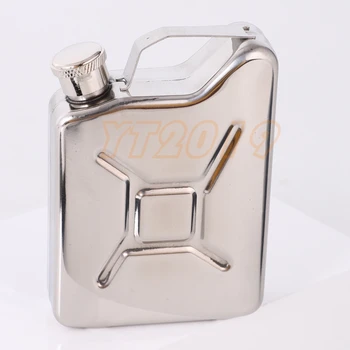 

100pcs Stainless Steel Jerry Can Hip Flask or Oil flask with free funnel, Customized logo
