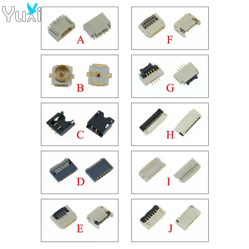 YuXi 2pcs сменная плата гнезда соединителя FPC зажим для переключателя ined NS Joy-Con PCB