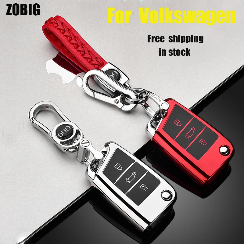 Чехол для автомобильного ключа ZOBIG защитный чехол Volkswagen VW Polo 2016 Golf 7 MK7 Skoda Octavia Combi A7