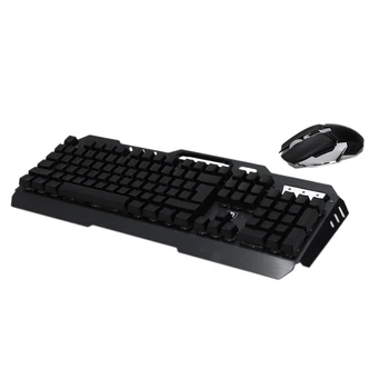 

K670 104 Keys Backlit Wired Gaming Keyboard Mouse Set Mechanical Keyboard Durable USB Keyboards Mice Combos