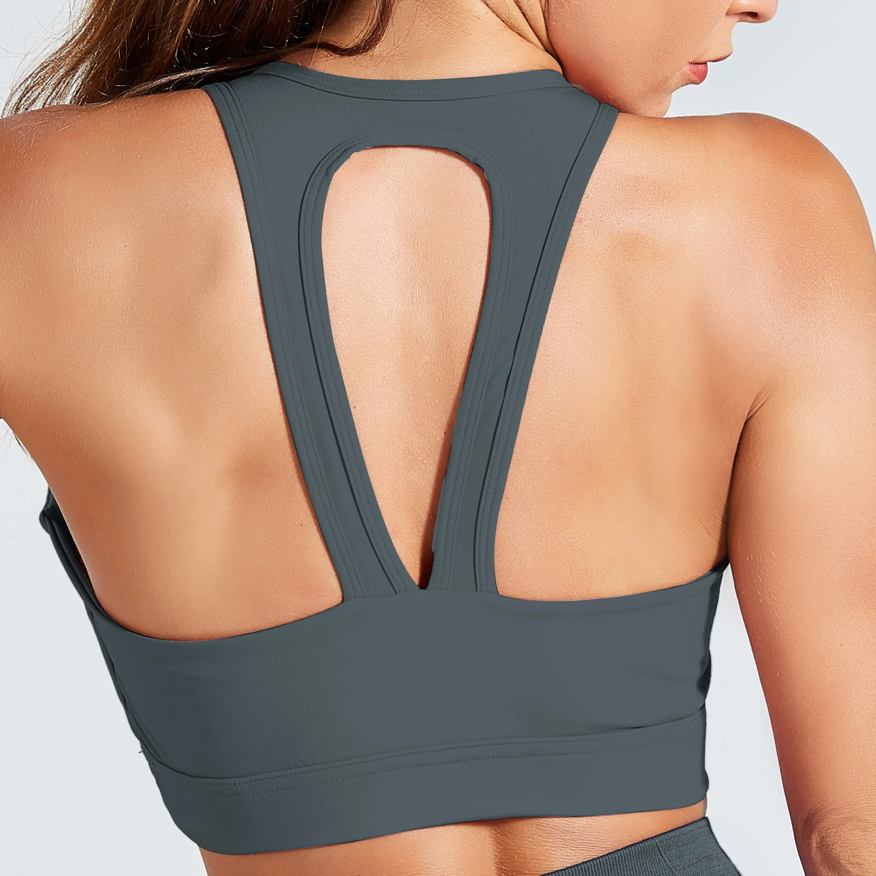 Стиль Chinlon beauty Back профессиональный спортивный бюстгальтер ультра-стрейч ударопрочный Йога Спортивный жилет для фитнеса Wom