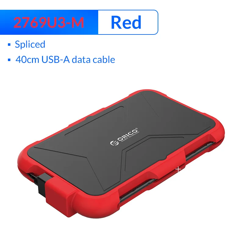 ORICO 2,5 зашифрованный жесткий диск SATA для USB 3,0 HDD чехол UASP водонепроницаемый противоударный пылезащитный зашифрованный HDD коробка - Цвет: 2769U3-M