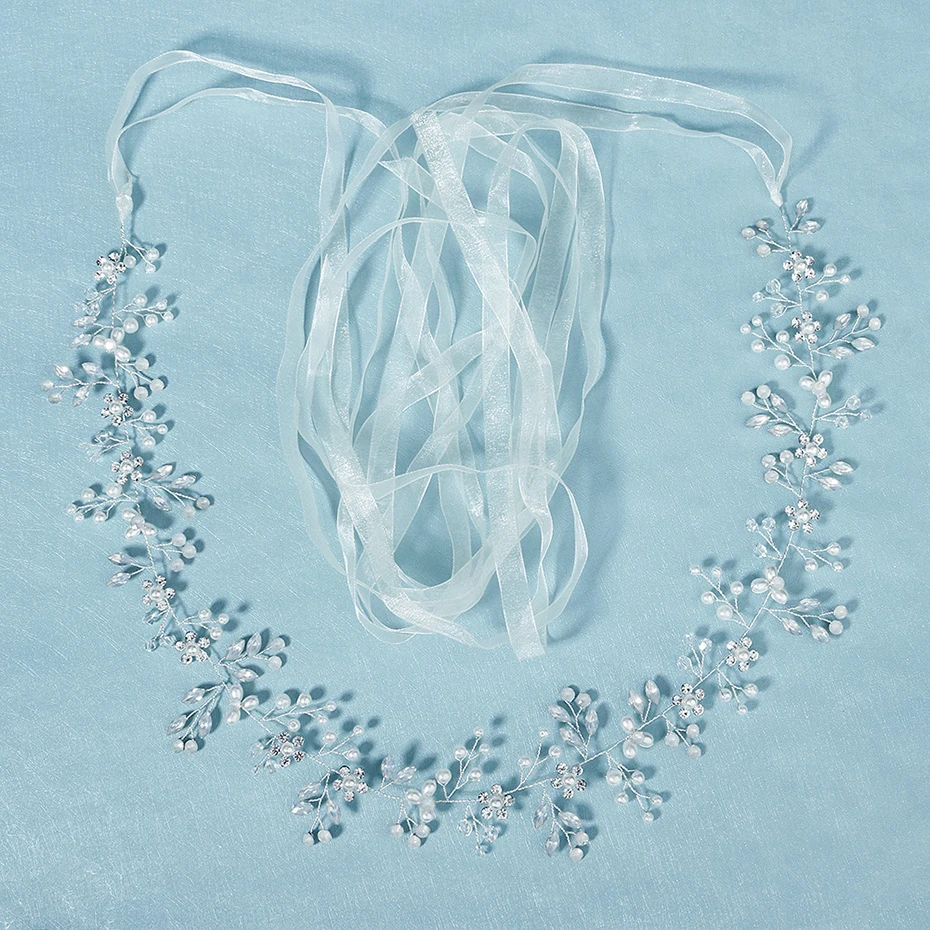 Miallo Strass Gürtel für Frauen Zubehör Braut Hochzeit Kleid Gürtel Kristall Perle Strass Brautjungfer Schärpe Dekoration Geschenk – Detail 8