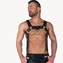 Мужской бондаж белье гей жгут БДСМ кожа Готический тело грудь половина пояса костюм унисекс сексуальный фетиш регулируемые ремни Ремни