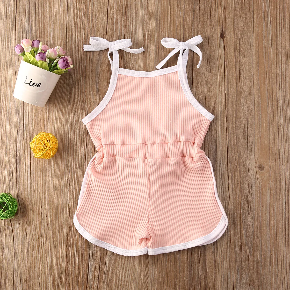 0-5Y Summer Infant Baby Girls Rompers Overalls Solid Sleeveless Belt Jumpsuits Lovely Clothes 4 Colors carters baby bodysuits	