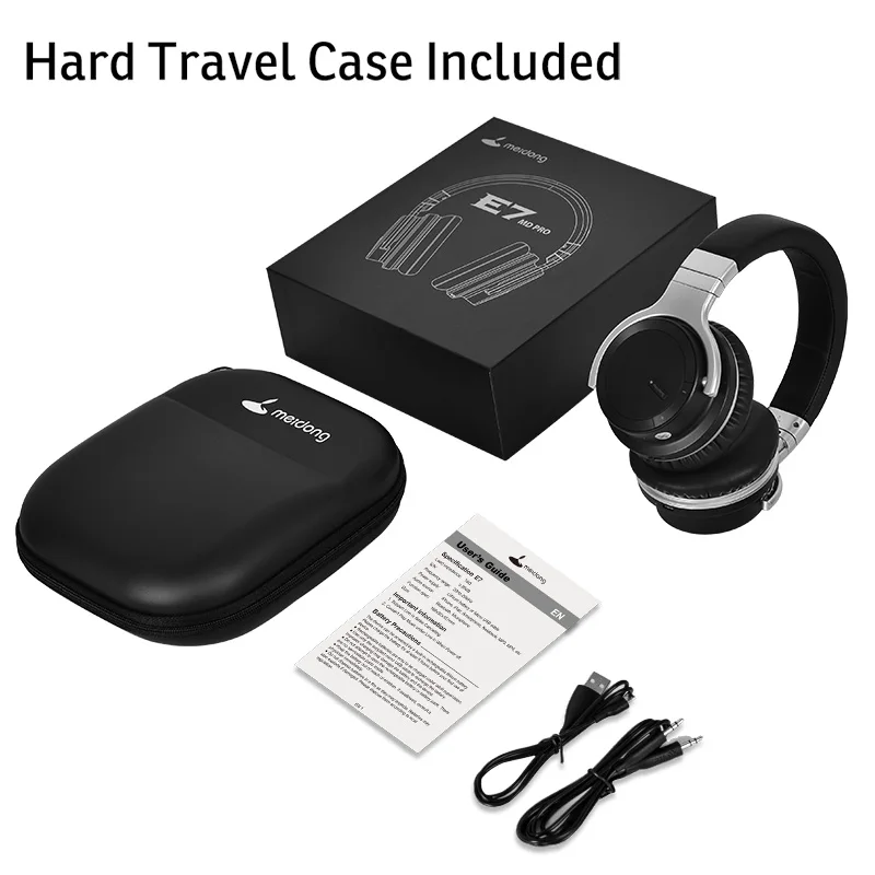 Meidong E7MDPRO WirelessHeadphones Bluetooth активные Шум шумоподавления наушники с микрофоном для