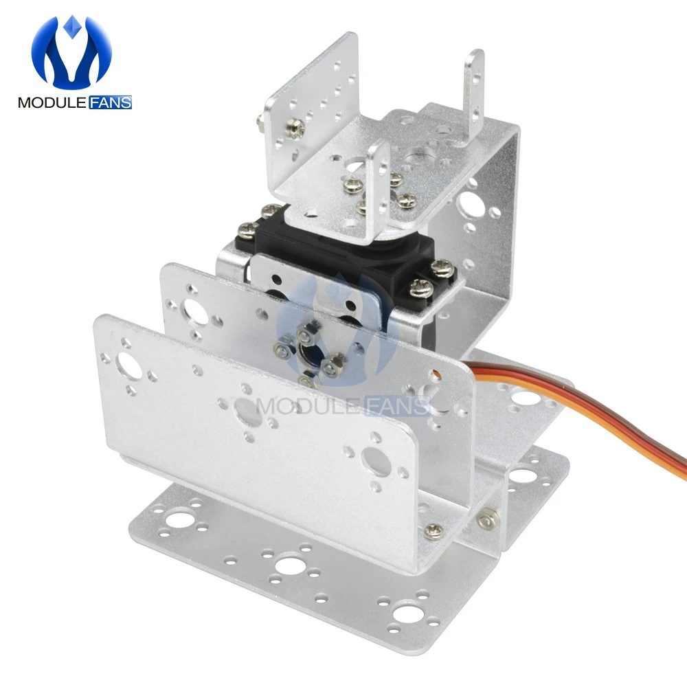 Серебристый/черный манипулятор ROT3U 6DOF алюминиевая рука робота механический Роботизированный зажим коготь для Arduino