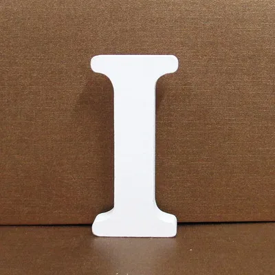White Wooden Alphabet Letter for Personalized DIY Art and Home Decor, 10cm