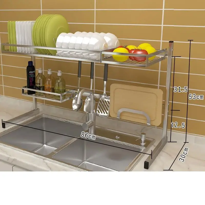 Number 7 Сушилка для посуды Keuken Organizadores De Especias из нержавеющей стали Organizador Rack Cocina Cuisine Mutfak кухонный Органайзер - Цвет: Number 7