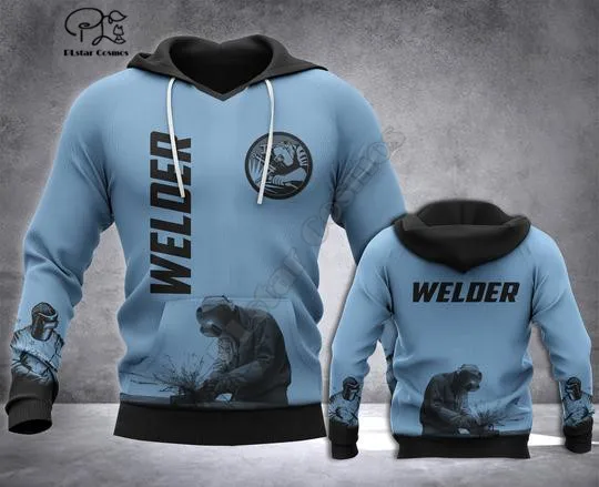 Sudadera con capucha para hombre y mujer soldador modelo WELDER