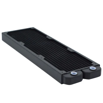 

FREEZEMOD TSRP-TW360 360mm Computer Water Cooling Copper Radiator 14 Flat Tube Single Layer Copper Fin for 12cm Fan