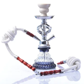 

Small Double Hose Glass Hookah Set Nargile Shisha Pipe Set with Narguile Hose Bowl Charcoal Tongs Waterpijp Chicha Hookah Shisha