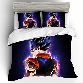 

Home Textiles Dragon Ball Bed Linen Set 3D King Size Bedspread Luxury Couple Bedding Set Duvets And Linen Sets Bed Linen Cotton