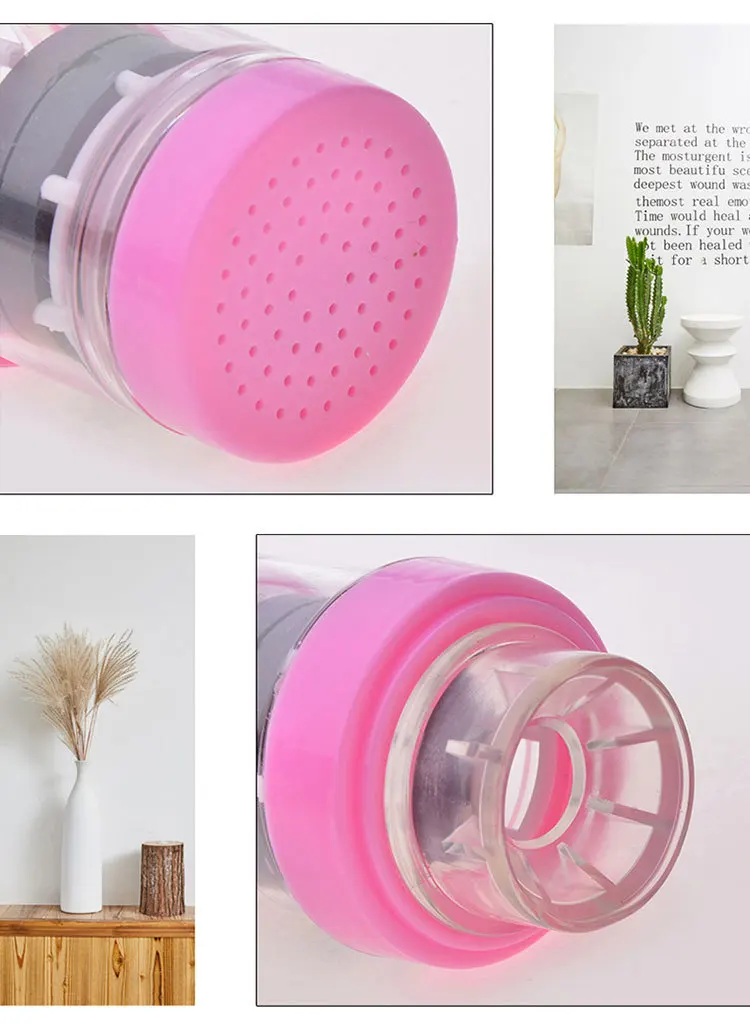 Red/White 360 Rotary Bathroom water filter Stream Faucet Pull out Universal Plastic Kitchen Faucet Shower Head Economizer