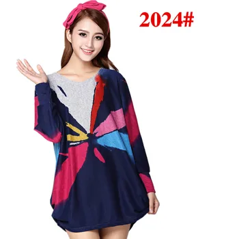 

2018 Fashion Women autumn winter Pullover Hollow Basic Knitted Sweaters casual Knitwear plus size loose sweater cat print big